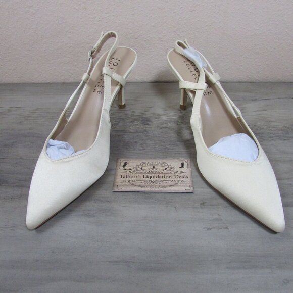 Journee Collection Women's 7 Knightly Pump Heels Ivory - Picture 2 of 4